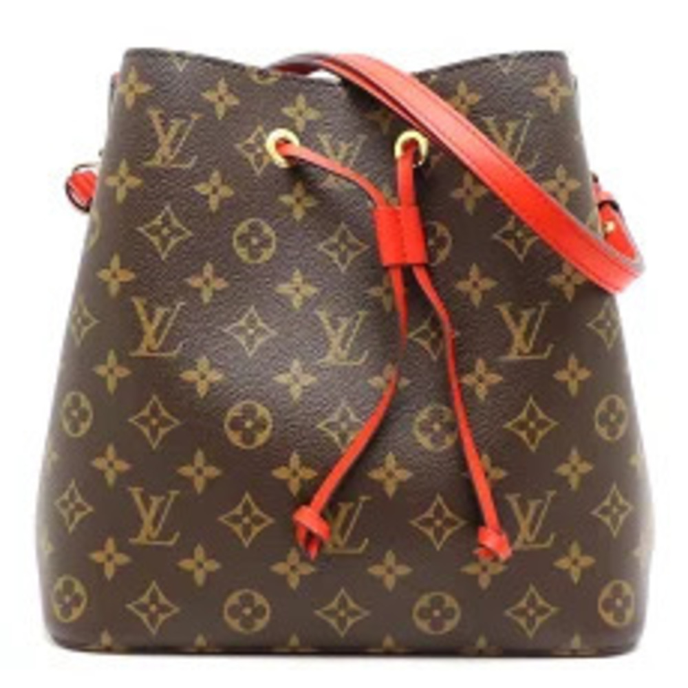 Louis Vuitton Neo Noe Shoulder Bag Monogram Ebene Brown